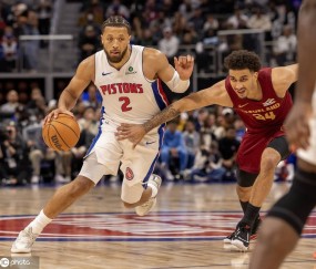 米切尔35分阿伦20+7 骑士轻取活塞迎三连胜