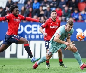 2-1！马竞少打一人差点翻车，险胜奥萨苏纳，提前两轮锁定欧冠