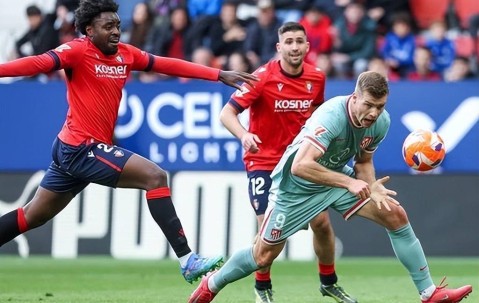 2-1！马竞少打一人差点翻车，险胜奥萨苏纳，提前两轮锁定欧冠